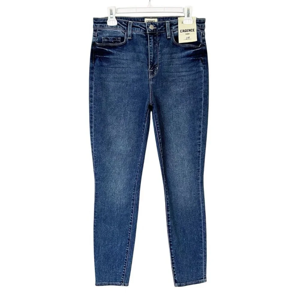 NEW L’agence Monique Ultra‎ High Rise Skinny Jeans Womens Size 29